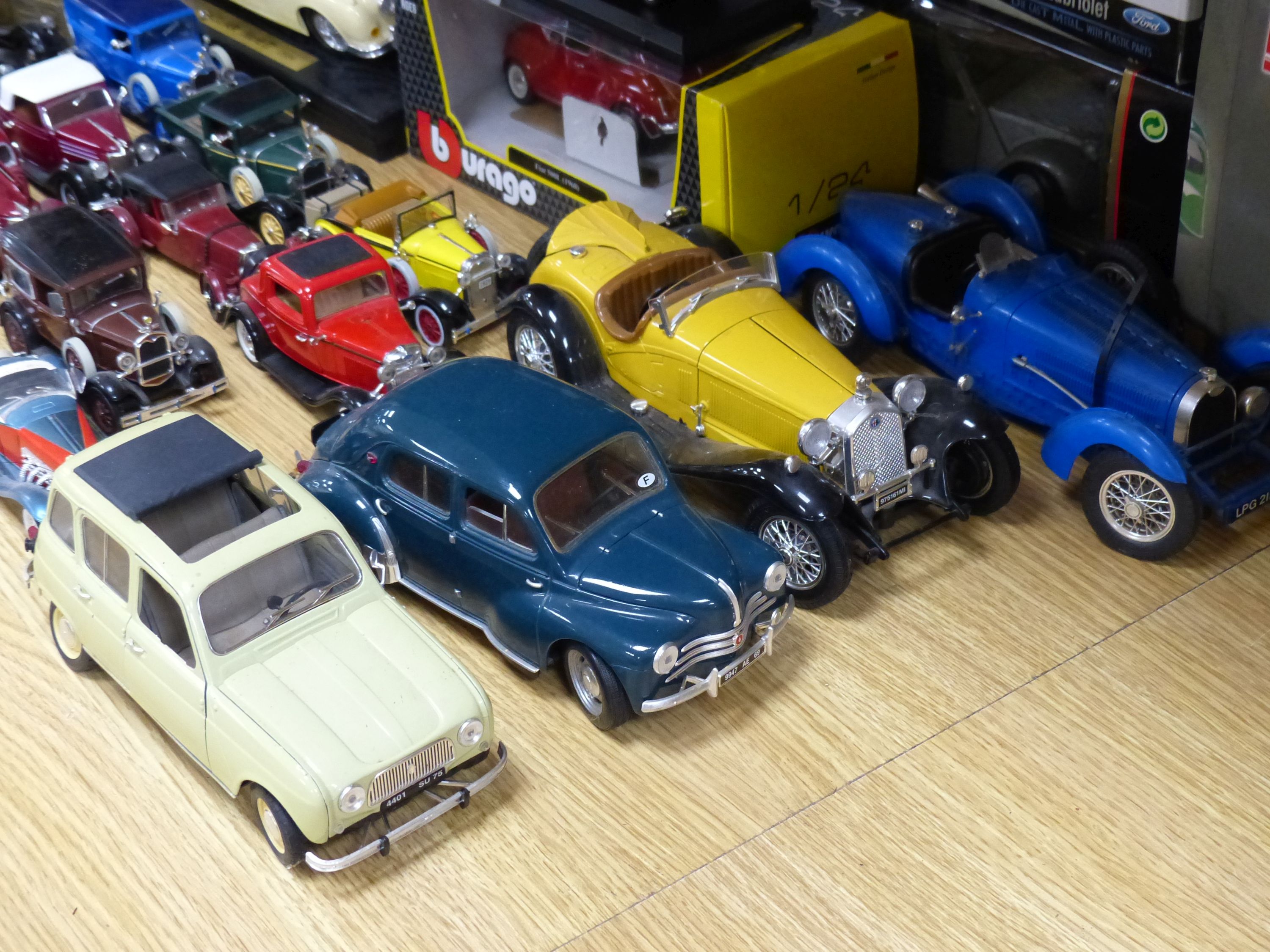 A collection of Solido and other die cast cars etc